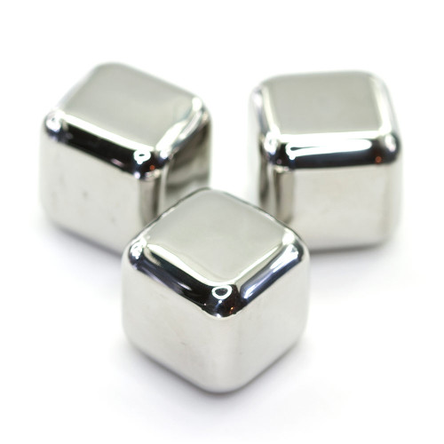 Stainless Steel Ice Cubes – Set of 6