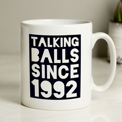 Personalised ‘Talking Balls Since’ Mug