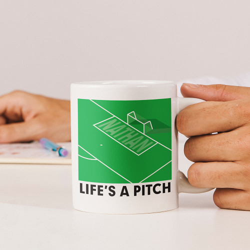 Personalised ‘Life's A Pitch’ Mug