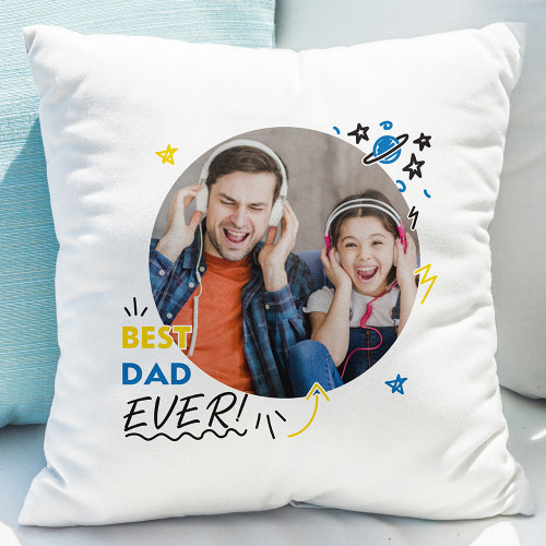 Personalised Best Ever Photo Upload Cushion