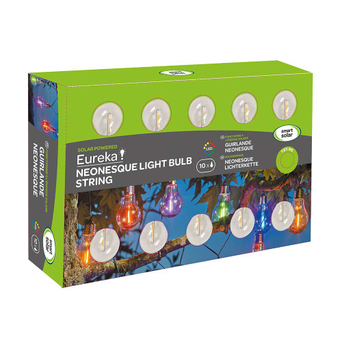 Neon Style Solar Lightbulbs by Eureka! – Set Of 10