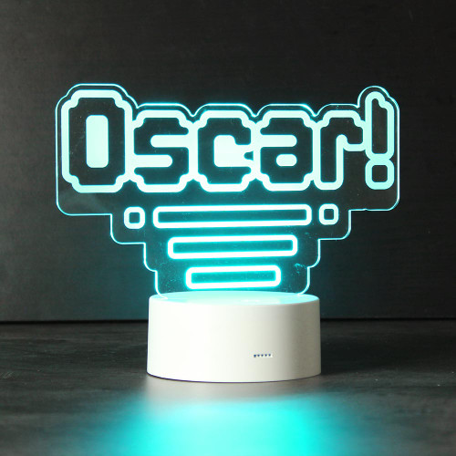 Personalised Gamer Tag LED Desk Light