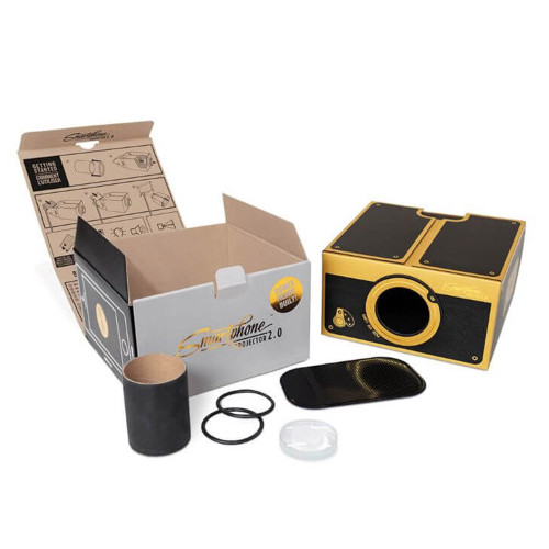Smartphone Projector 2.0 in Black and Gold