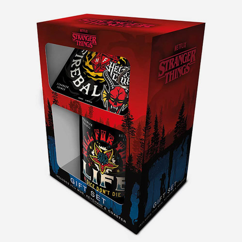 Stranger Things Hellfire Gift Set - Mug, Coaster & Keyring