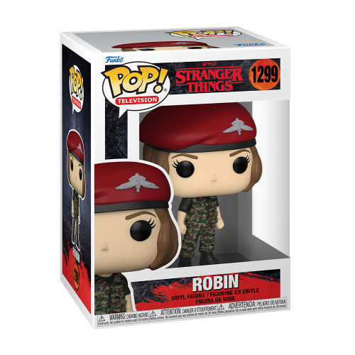 Stranger Things Robin in Army Gear Pop Vinyl Figure