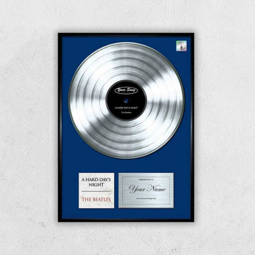Personalised Your Song Poster in Platinum