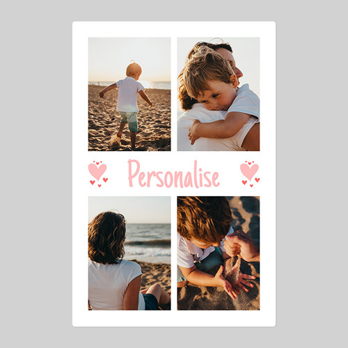 Personalised Photo and Message Blanket – 4 Photos