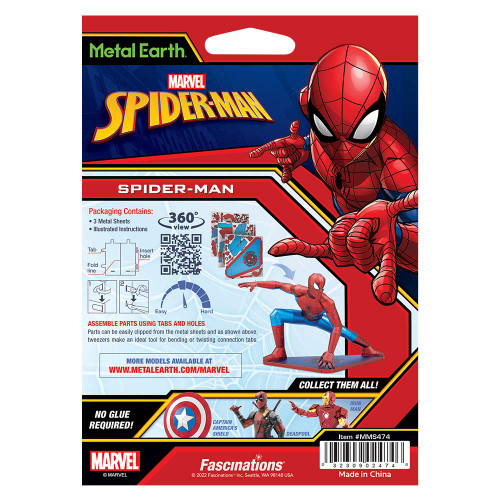 Marvel Spider-Man 3D Metal Earth Puzzle