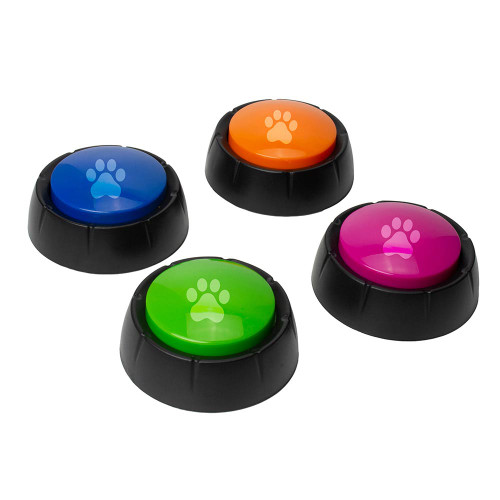 Recordable Dog Buttons – Set of 4