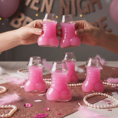 Little Dickie Penis Shaped Shot Glasses Duo Set