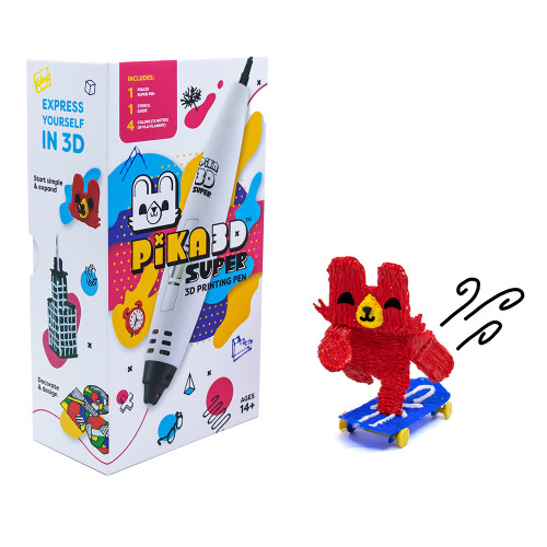 Pika3D Super 3D Printing Pen and Filament Starter Set