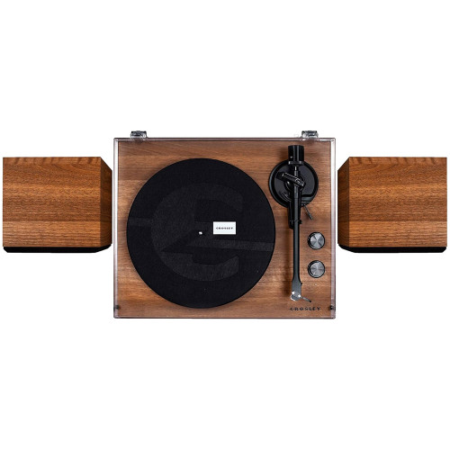 Crosley C62 Bluetooth Turntable and Speakers – Walnut