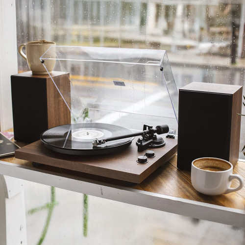 Crosley C62 Bluetooth Turntable and Speakers – Walnut
