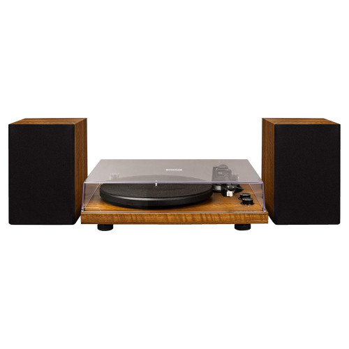 Crosley C62 Bluetooth Turntable and Speakers – Walnut