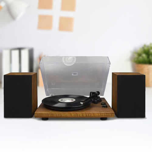 Crosley C62 Bluetooth Turntable and Speakers – Walnut