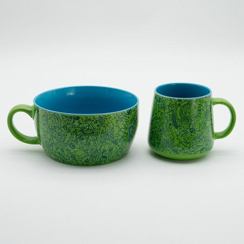 Rick & Morty Series Logo Mug & Bowl Breakfast Gift Set