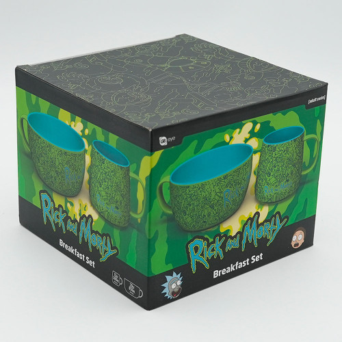 Rick & Morty Series Logo Mug & Bowl Breakfast Gift Set