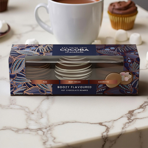 Boozy Flavour Hot Chocolate Bombs