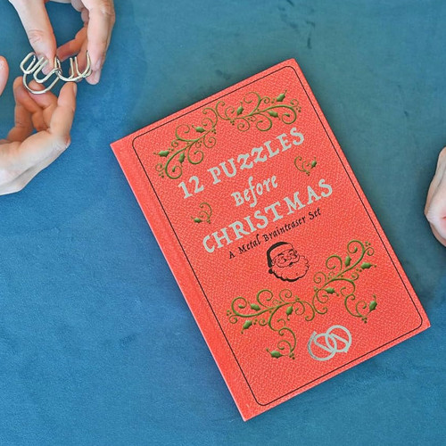 12 Puzzles Before Christmas – Metal Brainteaser Set