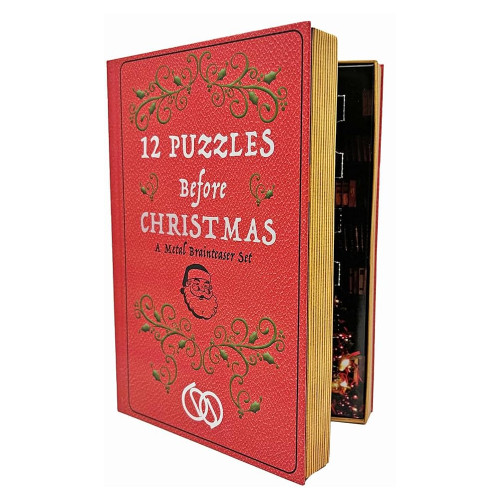 12 Puzzles Before Christmas – Metal Brainteaser Set