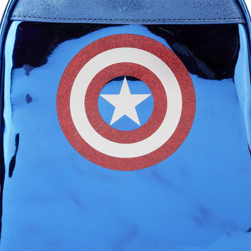 Marvel Captain America Metallic Loungefly Backpack