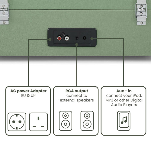 Crosley Voyager Record Player - Sage