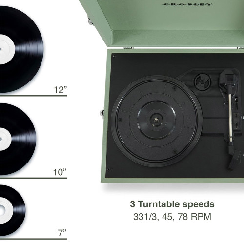 Crosley Voyager Record Player - Sage