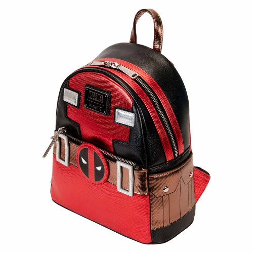 Marvel Deadpool Metallic Collection Cosplay Loungefly Mini Backpack