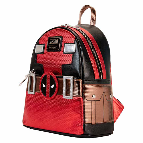 Marvel Deadpool Metallic Collection Cosplay Loungefly Mini Backpack