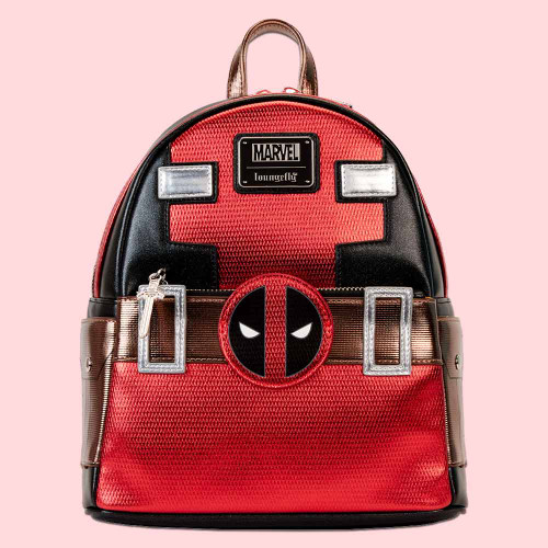 Marvel Deadpool Metallic Collection Cosplay Loungefly Mini Backpack