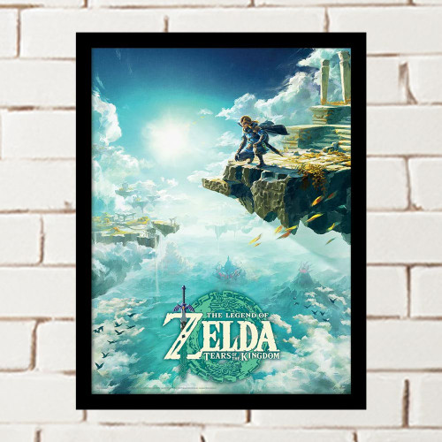 The Legend Of Zelda Tears Of The Kingdom Framed Collector Print - 30 x 40 cm