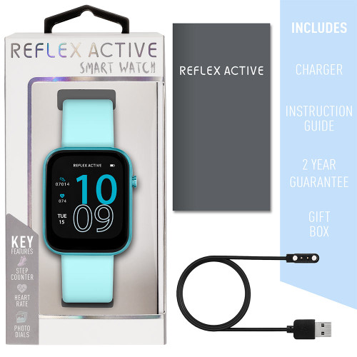 Reflex Active Series 12 Strap Smart Watch - Bright Blue