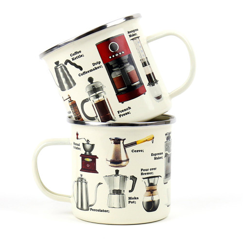 Bike Enamel Mug