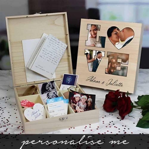 Personalised Love Photo Keepsake Box