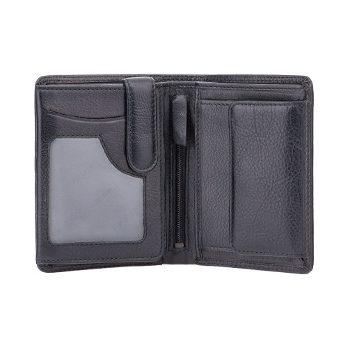 Visconti Brixton RFID Cash & Coin Wallet - Black