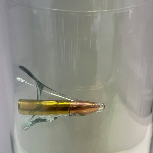 Machine Gun Bullet Pint Glass