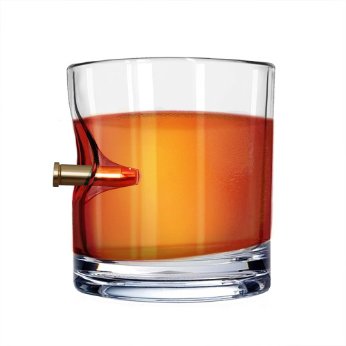 Machine Gun Bullet Whiskey Glass
