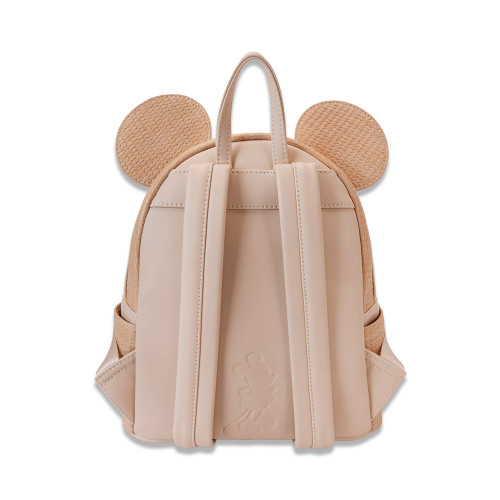 Disney's Mickey Straw Loungefly Mini Backpack