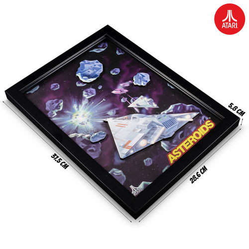 Atari: Asteroids 3D Wall Art
