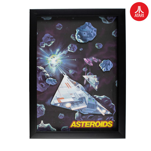 Atari: Asteroids 3D Wall Art