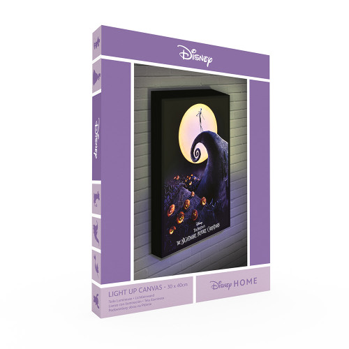 Nightmare Before Christmas Spiral Hill Light Up Canvas