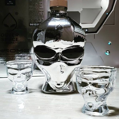 Outer Space Vodka: Chrome Gift Set