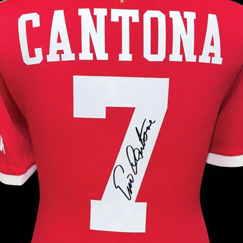 Eric Cantona Signed Manchester United Shirt - Framed