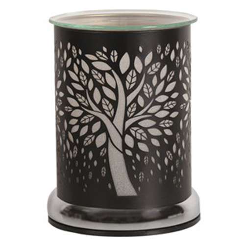 Tree Of Life Silhouette Electric Wax Melter Black