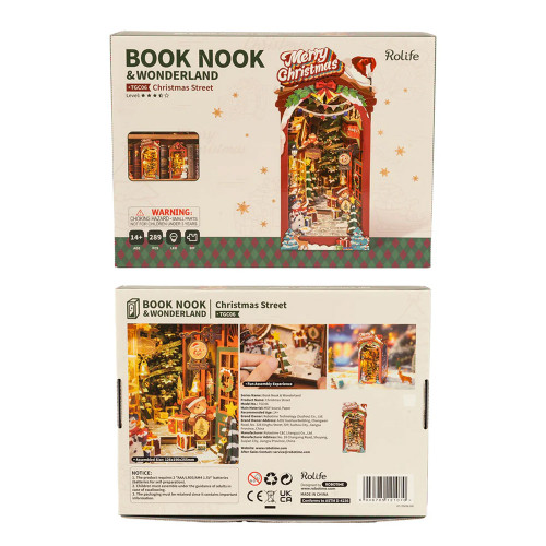 Christmas Winter Street Book Nook Kit
