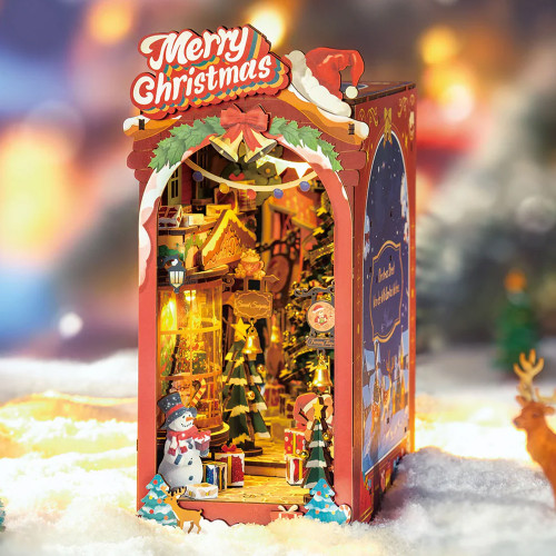 Christmas Winter Street Book Nook Kit