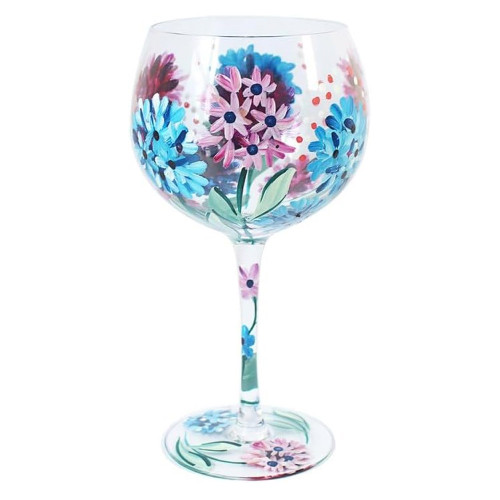 Hydrangea Gin Glass by Lynsey Johnstone