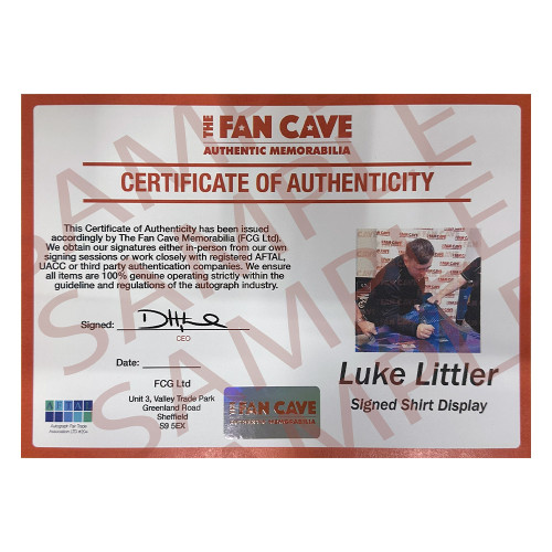 Luke Littler Deluxe Mounted Signed Ultimate Darts Card - Framed