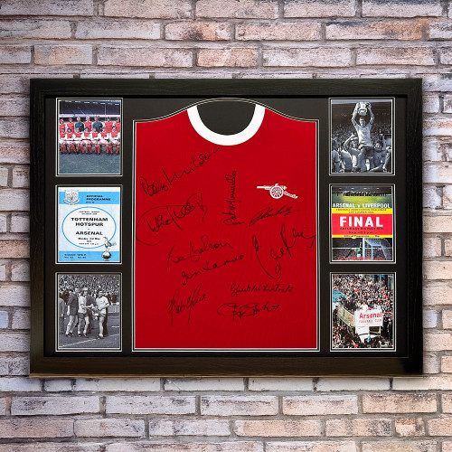 Arsenal 1971 Multi Signed Shirt - Framed