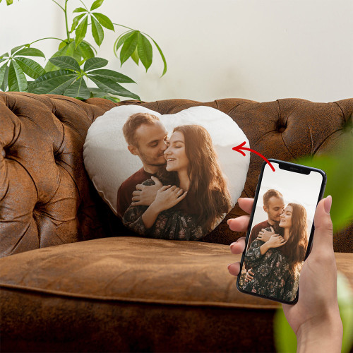 Personalised Create Your Own Heart Shaped Cushion